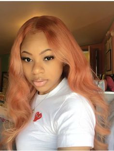 Peach Hair, Hair Laid, Orange Hair, Love Hair, Black Girls Hairstyles, Early Morning, Weave Hairstyles, Hair Looks