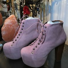 Size 7.5 Brand New! Never Worn. Comes With Box! Suede Chunky Platform Heels With Round Toe, Litas Outfit, Lita Boots, Jeffrey Campbell Lita, Jeffrey Campbell Boots, Jeffrey Campbell Shoes, Pink Suede, Suede Booties, Dr. Martens Boots