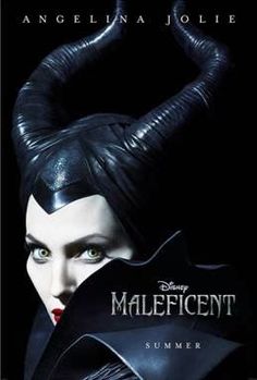 maleficent movie poster with male face and horns