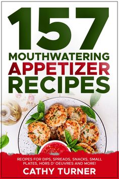 the cover of an appetizer recipe book