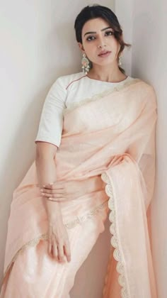 Samantha Saree Photos, Samantha Photos In Saree, Celebrities In Saree, Celebrity Saree, Samantha In Saree, डिजाइनर कपड़े, Samantha Akkineni, Simple Saree Designs