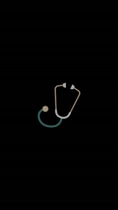 a doctor's stethoscope is shown in the dark with no image on it