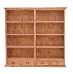 Bookcase 78 Southwest Furniture, Western Living Room, Rustic Home Offices, Wide Bookcase, Bookcase With Drawers, Rustic Bookcase, Large Bookcase, Bookcase Design, Western Furniture