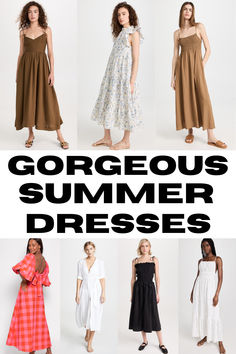 These super chic summer dresses are easy to throw on and go for any summer event from weddings to beach hangs. Click through to see the collection of summer midi dresses that will make getting dressed a breeze! Easy Summer Dresses, Summer Midi Dresses, Chic Summer Dresses, Simple Summer Dresses, Getting Dressed, Midi Dress Summer, Summer Events