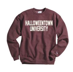 Halloweentown Sweatshirt, Funny Fall, Pumpkin Sweatshirts, Christmas Town, University Sweatshirts, Sweatshirt Halloween, Autumn Outfits, Halloween Town, Halloween Sweatshirt