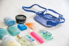 | Travel Toiletries Essentials List |  Click here to download our Free Printable Toiletries Packing List. Keep your toiletry bag packed with all the essentials and ready to go for your trips. We've also thrown in some sweet tips when packing your toiletries for travel. Also learn about the BEST toiletry organizer bag for men and women! Best Packing Cubes, Handbag Organizer Insert, Diy First Aid Kit, Car Packing, Arizona Trip, Charger Organizer