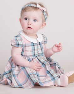 Clothes For Baby Girl, Cotton Baby Dress, Pink Tartan, Fashion Baby Girl Outfits, Cool Baby, Romper Suit, Infant Clothing