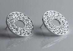 .925 sterling silver small studs with intricate filigree circular design. Sterling Silver Promise Rings, Wholesale Silver Jewelry, Unique Diamond Rings, Live Beautifully, Silver Jewelry Design, Gold Jewelry Simple