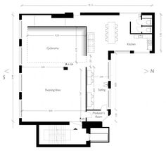 the floor plan for an apartment with two levels