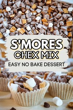 s'mores puppy choww is an easy no bake dessert for dogs