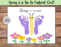 spring is in the air footprints craft