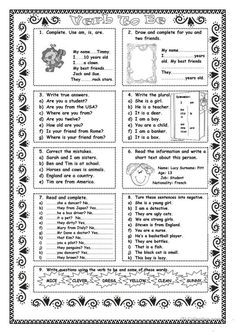 a printable worksheet with words and pictures