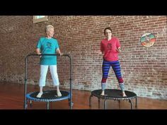 Beginners and Seniors BALANCE BAR Rebounding Workout // Rebound with Grandma Helen - YouTube Exercise On Trampoline, Mini Trampoline Workout For Seniors, Rebounding Workout For Seniors, Rebounding For Seniors, Trampoline Exercises Workouts Beginner, Exercise Trampoline Workout, Mini Trampoline Workout For Beginners, Trampoline Exercises Workouts, Rebounder Workouts Beginner