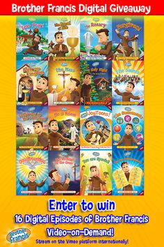 an advertisement for the children's television show, brother francisco digital giveaway