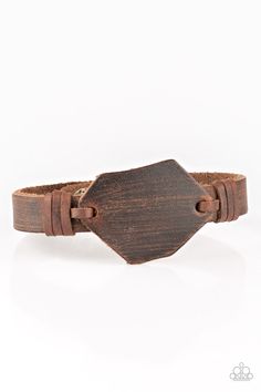 An imperfect piece of leather is knotted in place around a distressed brown leather band for a rugged look. Features an adjustable snap closure. Sold as one individual bracelet. P9UR-BNXX-406XX Faith Bracelet, Buy Boots, Pink Jewels, Brown Bracelet, Snap Bracelets, Rugged Look, Boot Camp, Paparazzi Accessories, Leather Wrap Bracelet