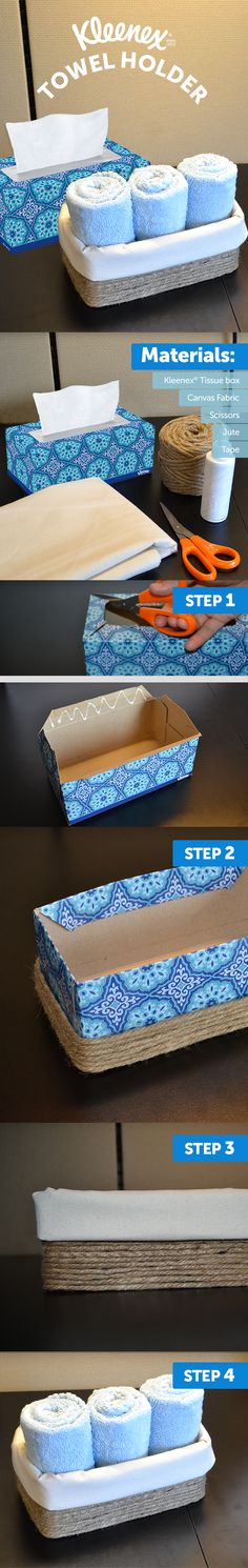 three different views of the inside of a box