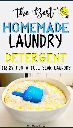 the best homemade laundry detergent for a full year