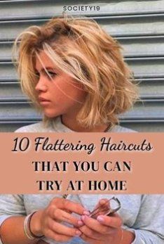 If you're looking for some flattering haircuts to try during self-quarantine, this is the article for you! Ponytail Haircut, Cut Hair At Home, Self Haircut, Cut Own Hair, Flattering Haircuts, Easy Hair Cuts, How To Cut Your Own Hair, Hair Mistakes, Diy Haircut