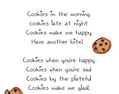 an image of cookies in the morning poem