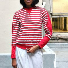 Step back in time with our 1970s Striped Pullover Sweatshirt - a gem that combines Fashionable Comfort with Casual Elegance. This isn't just a sweatshirt; it's a statement piece radiating trendy confidence and vintage charm.
Every detail whispers stylish comfort, from cozy puff sleeves to the retro stripes reflecting the spirited essence of the 70s. Our sweatshirt is tailored for fashion enthusiasts and professionals, perfect for casual Fridays or chic weekends.
Size: S/M Retro Fall Layering Tops, Vintage Crew Neck Tops For Layering, Retro Cotton Tops For Layering, Retro Crew Neck Sweater For Layering, Vintage Ribbed Cuffs Top For Spring, Vintage Tops With Ribbed Cuffs For Spring, Vintage Long Sleeve Stretch Sweater, Retro Stretch Long Sleeve Tops, Fall Vintage Tops For Layering