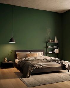 deco chambre moderne vert kaki noir My Blog, Bedroom