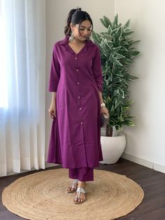 Premium Quality Office Wear Dress, Plain Kurti Designs, Dress Designs For Stitching, Plain Kurti, Office Wear Dresses, Kurtis Design, Co Ords Outfits, Stylish Kurtis, Simple Kurta