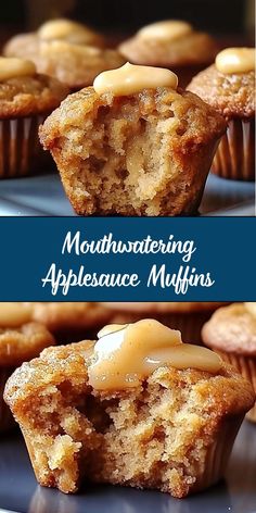 there are muffins that have been made with applesauce and maple syrup