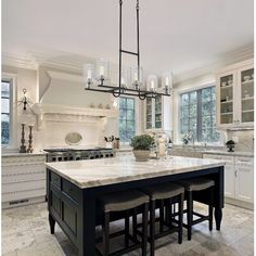 Beadboard Backsplash, Kitchen Island Linear Pendant, Kitchen Island Pendants, Kitchen Island Lighting, Island Lighting, Kitchen Lighting, Dream Kitchen, A Kitchen