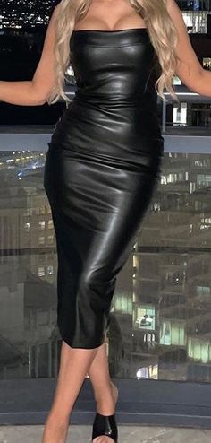 Turn some heads in this show stopper faux leather dress. Runs a little small, size up. Elegant Faux Leather Dress For Night Out, Edgy Faux Leather Dress For Night Out, Sleek Faux Leather Dress For Night Out, Sleek Faux Leather Evening Dress, Edgy Leather Dress For Night Out, Edgy Leather Evening Dress, Elegant Leather Dresses For Going Out, Faux Leather Dress, Leather Dress