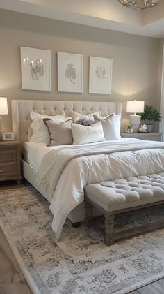 Grey Boho Bedroom, Grey Boho, Boho Bedroom Design, Bedroom Ambiance, Boho Style Bedroom, House Dream, Master Bed, Romantic Bedroom, Bachelor Pad