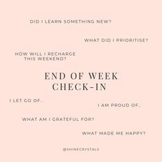 End of week check-in End Of The Week Check In, Delusion Week, End Of Week Check In, Weekly Check In, Bookstagram Content, Bell Ringers, Building Activities, End Of The Week, Health Journal