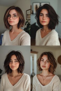 Short and Sweet: Easy Morning Hairstyles Short Wavy Bob Haircuts, Wavy Bob Haircuts, Short Wavy Bob, Wavy Bob, Bob Haircut For Fine Hair, Short Wavy, Haircut For Thick Hair