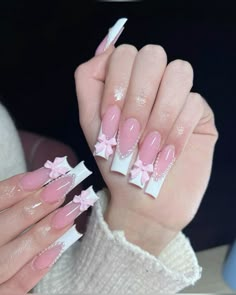 So cute Viral Nails, Nails Medium Square, White Press On Nails, Ballerina Acrylic Nails, Nails With Gold, Press On Nails Medium, Acrylic Nail Set, Punk Nails, Romantic Nails