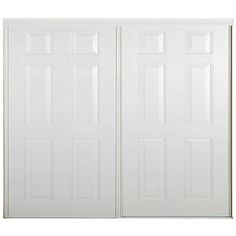 two white doors are open on a white background and there is no image to describe