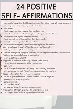 24 Positive self-Affirmations that Will Change Your Life Self Esteem Affirmations, Self Affirmations, How To Believe, Motivation Positive, Fat Workout, Affirmations For Women, Louise Hay