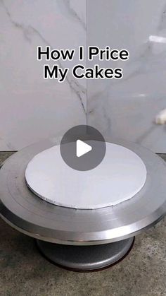 a video demonstrating how i price my cakes