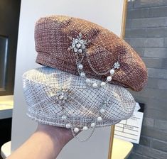 Cute Beret, Pola Topi, Luxury Hats, Hat Patterns To Sew, Women Hats Fashion, Elegant Hats, Fashion Cap, Hat Ideas, Fancy Hats