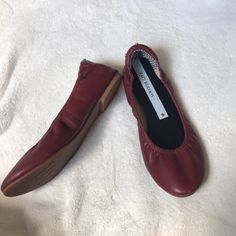 New Condition Genuine Leather Flats By Matt Bernson Sold At Anthropologie Size 7 Style Called Waverly Ballet Flats Elasticized Fit Gorgeous Deep Red/ Burgundy /Wine Color Anthropologie Shoes, Burgundy Wine, Wine Color, Red Burgundy, Wine Colored, Leather Flats, Burgundy Red, Red Purple, Deep Red