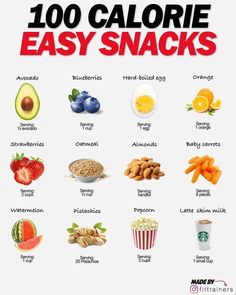 the top ten calories for easy snacks