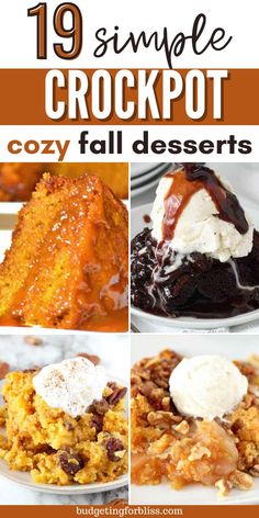 the top ten simple crockpot cozy fall desserts