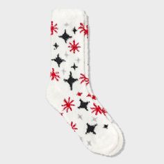 Wrap your feet in warmth and comfort with the Women's Stars Cozy Crew Socks - Auden™ 4-10. These soft, snug socks feature a playful star pattern that adds a fun touch to your loungewear. Perfect for chilly days or relaxing at home, they’re made to keep your feet warm all day long. With a comfy fit and a bit of flair, these socks are a cozy essential for your wardrobe. Auden™: Fit for you in every way. Fox Socks, Fluffy Socks, Calendar Ideas, Girly Accessories, Christmas Socks, Star Pattern, Floral Stripe, Navy Pink, Socks And Hosiery