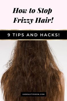 Do you want to know how to stop frizzy hair after washing? These nine amazing tips and products will help stop your hair going fluffy after washing it! less frizzy hair tips, frizzy hair, hair hacks frizzy, frizzy hair tips, controlling frizzy hair, hair care tips frizzy, fix frizzy hair, frizzy hair hacks, frizzy hair remedies, tame frizzy curly hair, reduce frizzy hair.