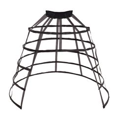 PRICES MAY VARY. Made of steel bones and polyester fabric.Elastic closure. Length is about 33.07 inches/84 CM.Diameter:39.4 inches/95 CM. Elastic waist could stretch to 19.29-35.43 inches(49-90 CM). This black/white hoop cage skirt long pannier 5 hoops crinoline not only support skirts and dresses of the victorian era,medieval/renaissance dress,or your wedding gown,it is also a very impressive item when worn alone,you can decorated with flowers or fashion jewelry It is an amazing accessory for p Victorian Ball Dress, Victorian Petticoat, Victorian Ball, Cage Skirt, Vintage Dance, Boho Festival Fashion, Hoop Skirt, Victorian Wedding, Stage Costume