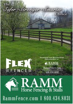 an advertisement for a ranch fencing company