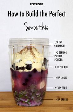 an image of a blender with ice cream and blueberries in it