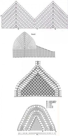 three different types of triangular structures