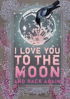 i love you to the moon and back again