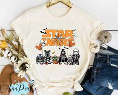 Star Wars Shirt Ideas, Halloween Outfit Ideas For Women, Winnie The Pooh Pumpkin, Skeleton Shirts, Spooky Fashion, Yoda Halloween, Happy Spooky Season, Disney Attire, Disney Halloween Shirts