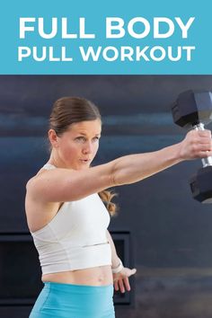 Build total body strength and endurance with this Full Body Pull Workout. This type of strength training routine focuses on exercises that target the muscles involved in pulling movements, such as the back, biceps, and posterior chain. Each circuit supersets two compound pull exercises together, creating an effective full body strength workout in under 30 minutes. Pull Workout At Home, Pull Exercises, Shoulder Workout Women, Pull Workout, Beginner Workout Video, Body Strength Workout, Full Body Strength Workout