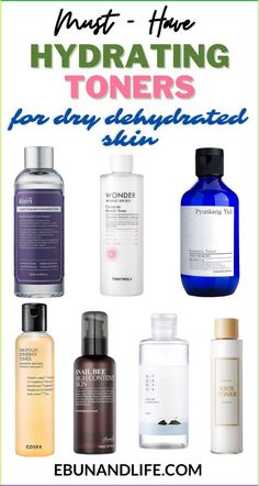 If you struggle with dry dehydrated skin, here are some of the best Korean hydrating toners to use for hydration and nourishment. Dry Dehydrated Skin Routine, Korean Toner For Dry Skin, Best Toners For Dry Skin, Hydrating Toner For Dry Skin, Best Toner For Dry Skin, Toners For Dry Skin, Best Hydrating Toner, Toner For Dry Skin, Dry Skin Toner